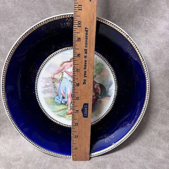 Antique Empire Works, Stoke on Trent, England. Cobalt Blue with 22 k Gold Plate - Picture 4 of 5